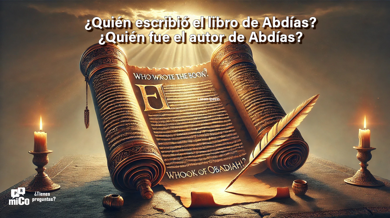 ¿Quién escribió el libro de Abdías? ¿Quién fue el autor de Abdías?