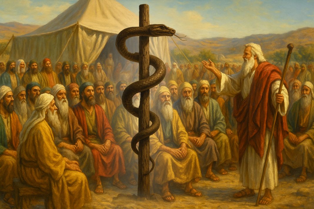 La serpiente de bronce en el desierto